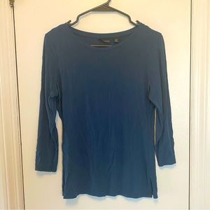Teal Blue 3/4 Sleeve Shirt